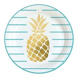 Platte Ananas Atmosphäre 23cm | 8 Stücke Platte Ananas Atmosphäre 23cm | 8 Stücke