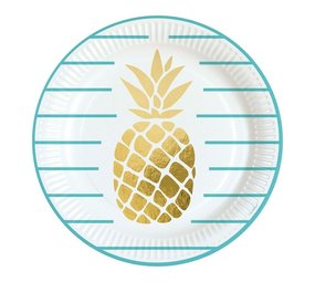 Plate pineapple vibe 23cm | 8 pieces Plate pineapple vibe 23cm | 8 pieces