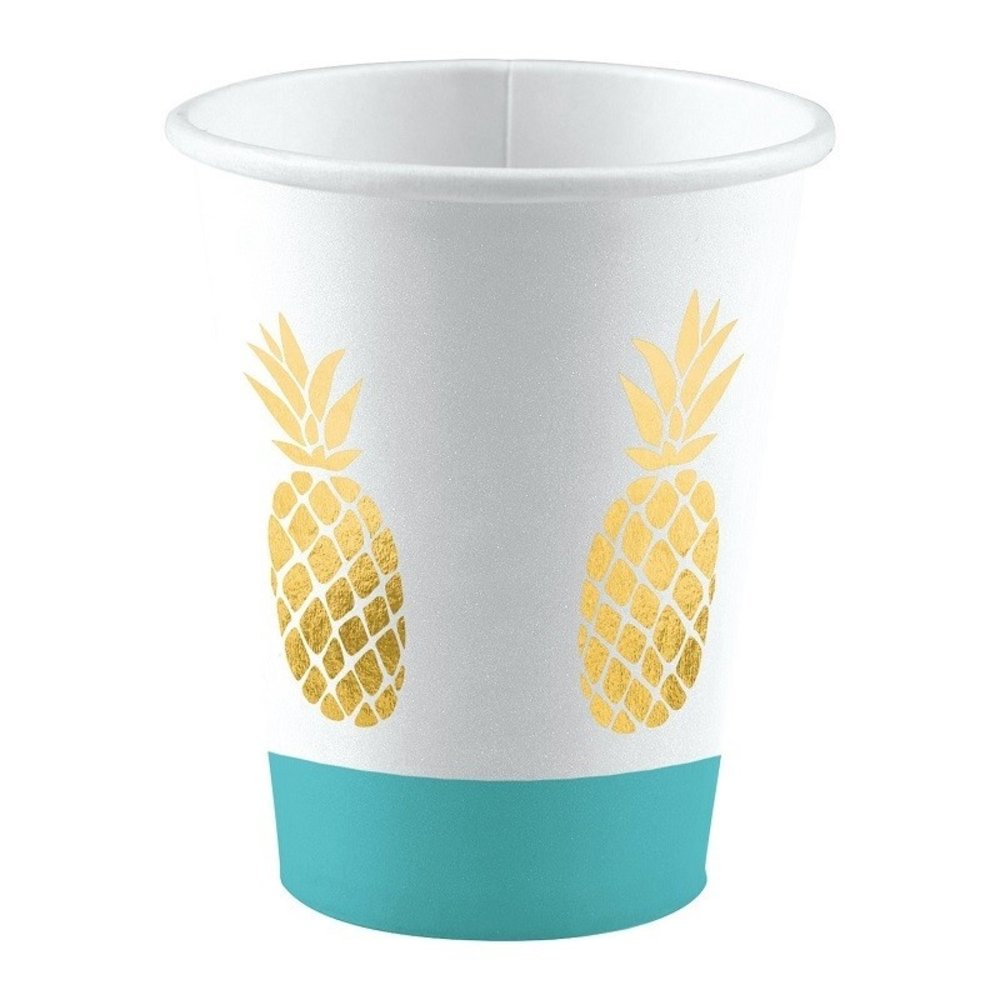Cups pineapple vibe 250ml | 8 pieces Cups pineapple vibe 250ml | 8 pieces