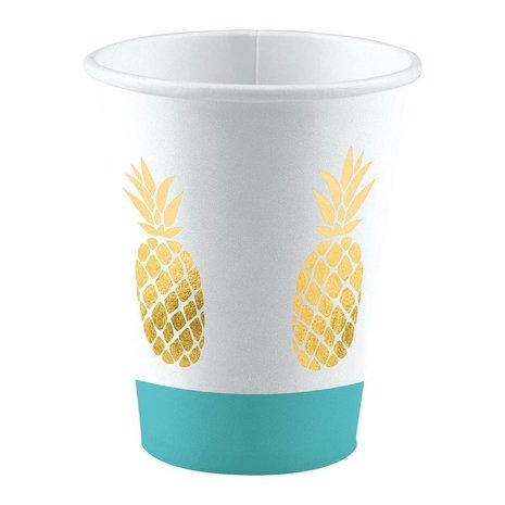 Cups pineapple vibe 250ml | 8 pieces Cups pineapple vibe 250ml | 8 pieces