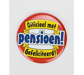 Button XL pension traffic sign Button XL pension traffic sign
