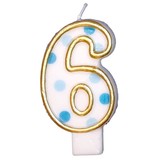 Candle 6 speckled blue Candle 6 speckled blue
