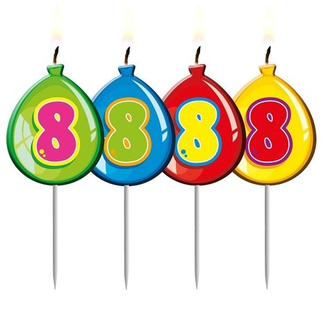 Folat Formulaire de ballon de joueur de bougies 8