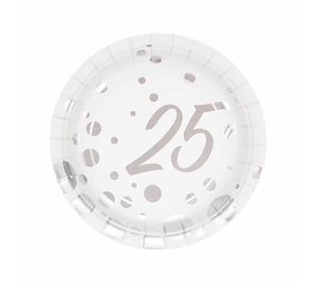 Tafel 25 Shine Silber - Silber 18 cm | 8 Stücke