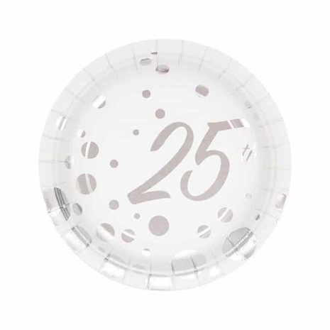 Plate 25 Shine Silver - Silver 18cm | 8 pieces