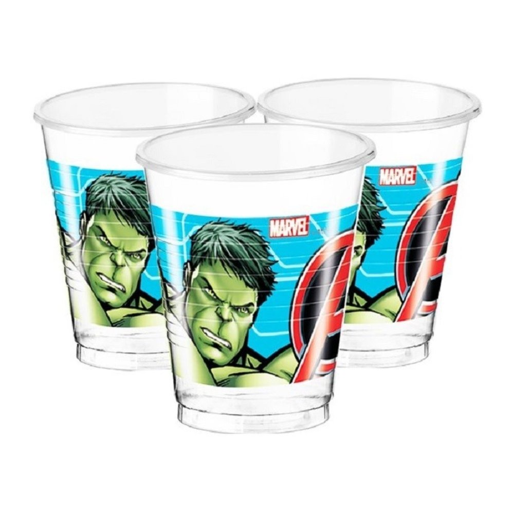 Procos Party Beker Mighty Avengers plastic 200 ml | 8 stuks