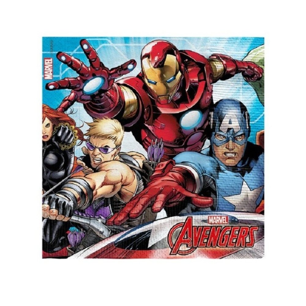 Procos Party Servet Mighty Avengers 33x33 cm | 20 stuks