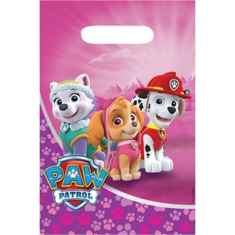 Feestzakje ROZE Paw Patrol | 8 stuks Feestzakje ROZE Paw Patrol | 8 stuks