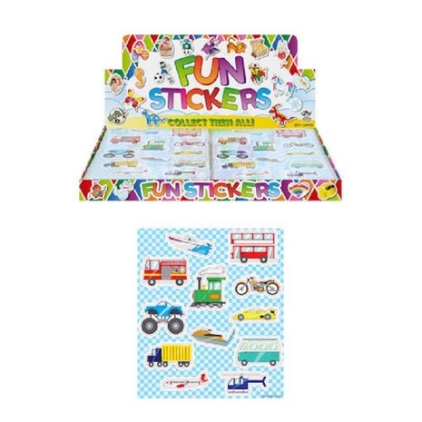 Henbrandt Fun Stickers Vehicles | per sheet