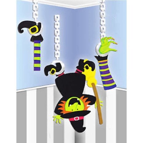 Hanging DECORATION Hanging Witch - Witch 3 -part