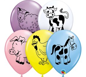 Ballonnen Boerderij dieren | 5 stuks