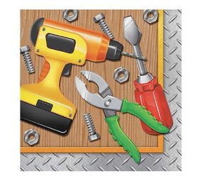 Napkin Handyman - Klusser 16 pieces Napkin Handyman - Klusser 16 pieces