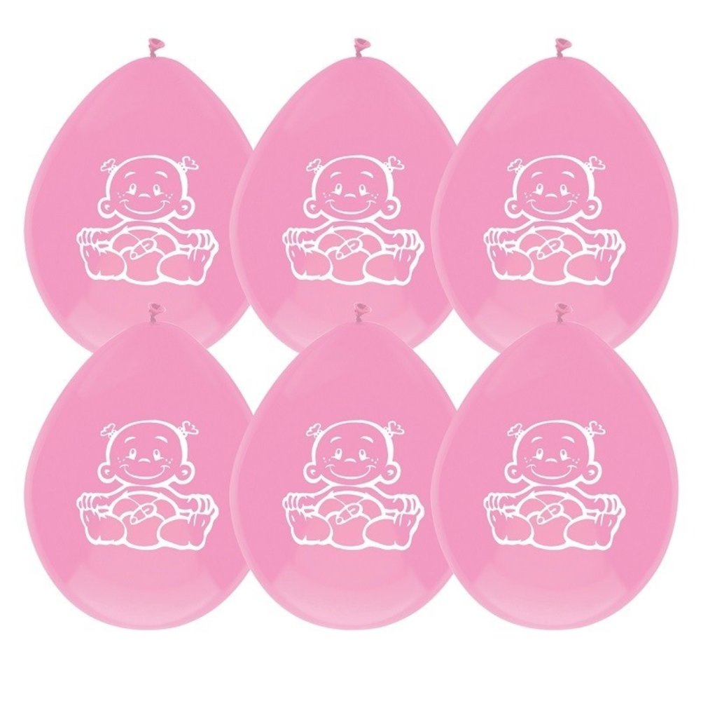 Balloon Birth Girl | 6 pieces