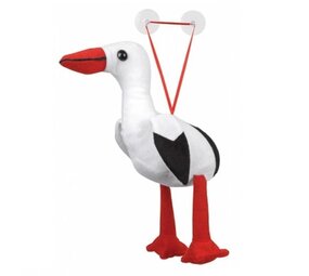 Plüschstorch mit Saugnäpfeln Plüschstorch mit Saugnäpfeln