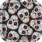 Plate Schedel Day of the dead 18x18 cm Plate Schedel Day of the dead 18x18 cm