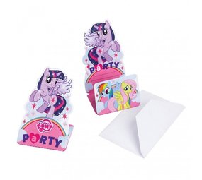 Invitation mon petit poney 8 pièces Invitation mon petit poney 8 pièces