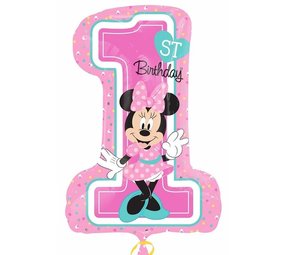 Supershape Folienballon Minnie Mouse 1 Jahr