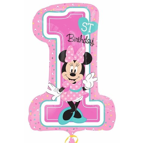 Supershape Foil Ballon Minnie Mouse 1 an