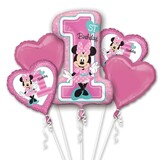 Anagram Ballon Foiler Bouquet Minnie Souris 1 Année 5 Pièces Anagram Ballon Foiler Bouquet Minnie Souris 1 Année 5 Pièces