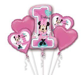Anagram Folie Ballon Bouquet Minnie Mouse 1 year 5 pieces Anagram Folie Ballon Bouquet Minnie Mouse 1 year 5 pieces