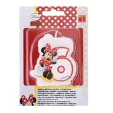 Number candle 6 Minnie Mouse