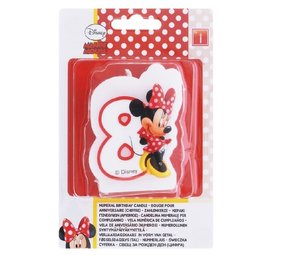 Number candle 8 Minnie Mouse Number candle 8 Minnie Mouse