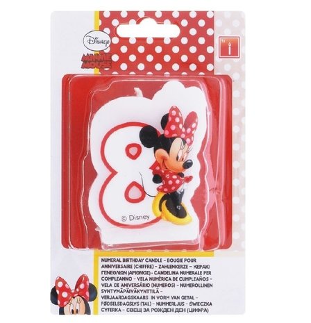 Number candle 8 Minnie Mouse Number candle 8 Minnie Mouse
