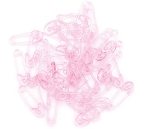 Babyshower Safety pins Pink 40 pieces