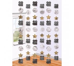 Amscan Décoration suspendue Hollywood 6 pièces Amscan Décoration suspendue Hollywood 6 pièces