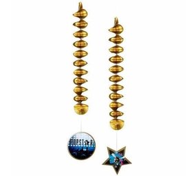 Boland Dekoration Spiral Popstar 2 Stücke Boland Dekoration Spiral Popstar 2 Stücke