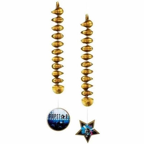 Boland Décoration spirale popstar 2 pièces