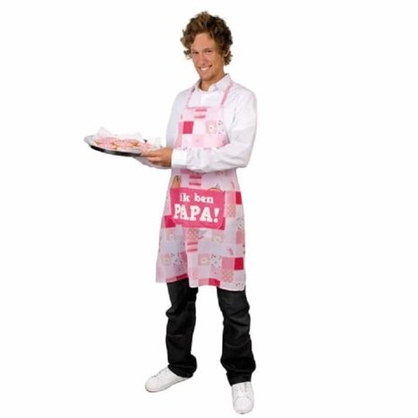 Boland Schort 'Ik ben papa' roze Boland Schort 'Ik ben papa' roze