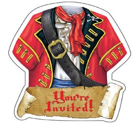 Einladung Piratenkostüm Einladung Piratenkostüm