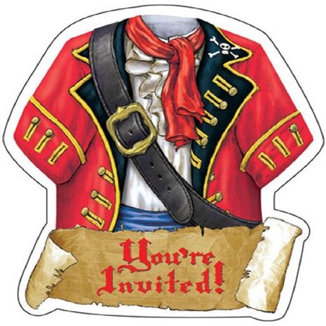 Invitation Pirate Costume