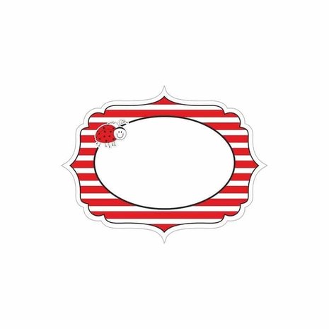 Naam Labels Ladybug Fancy