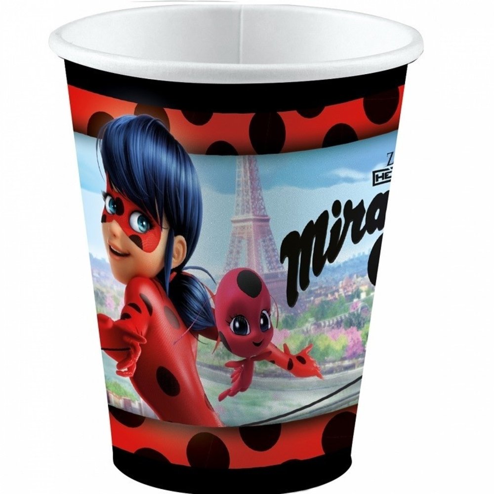 Cup Ladybug Miraculous | 8 pieces Cup Ladybug Miraculous | 8 pieces