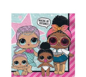 Napkin Lol Surprise 33x33cm | 16 pieces Napkin Lol Surprise 33x33cm | 16 pieces