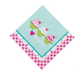 Servet Cupcake Party Baking 23cm 8 stuks Servet Cupcake Party Baking 23cm 8 stuks