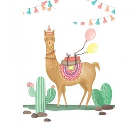 Treat Bag Llama Party 6 pieces Treat Bag Llama Party 6 pieces