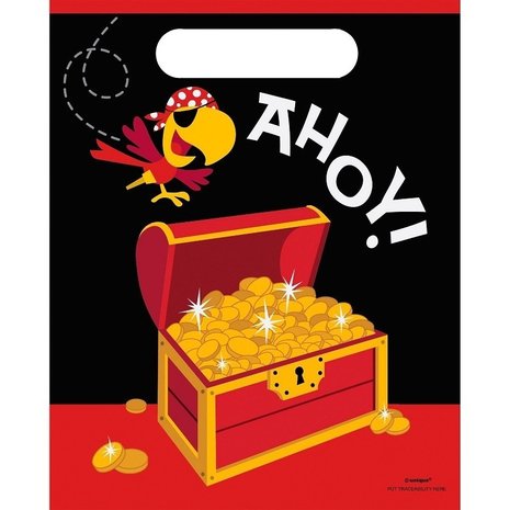 Pirate Treasure Truhe Ahoy verteilt! 8 Stücke Pirate Treasure Truhe Ahoy verteilt! 8 Stücke