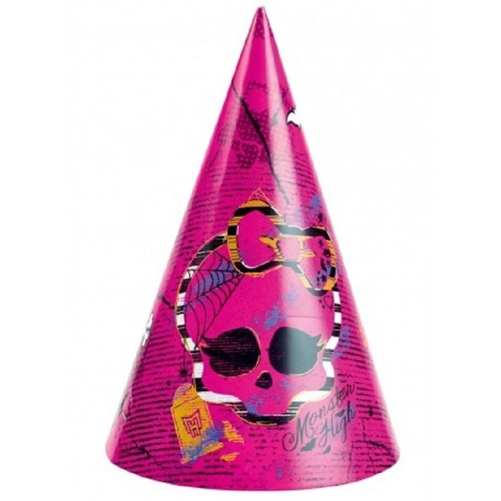 Party Hat Monster High Pink 6 Stücke Party Hat Monster High Pink 6 Stücke