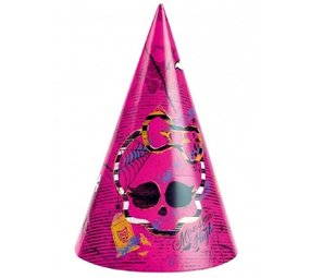 Party Hat Monster High Pink 6 Stücke Party Hat Monster High Pink 6 Stücke
