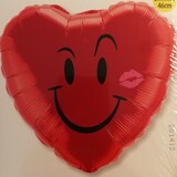 Folienballon Hart Smiley | 46 cm