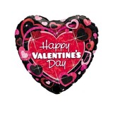 Folie Ballon Hart Happy Valentinstag