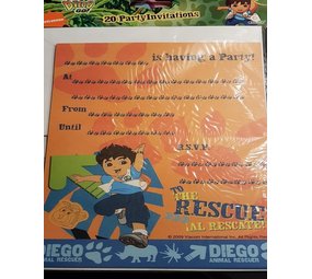 Uitnodiging Diego 20 stuks Uitnodiging Diego 20 stuks