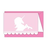 Globos Nordic Einhorn-Glitzer-Einladungen | 6 Stück Globos Nordic Einhorn-Glitzer-Einladungen | 6 Stück