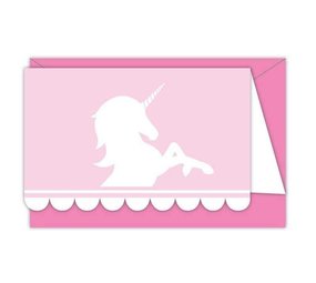 Globos Nordic Invitations scintillantes de licorne | 6 morceaux Globos Nordic Invitations scintillantes de licorne | 6 morceaux