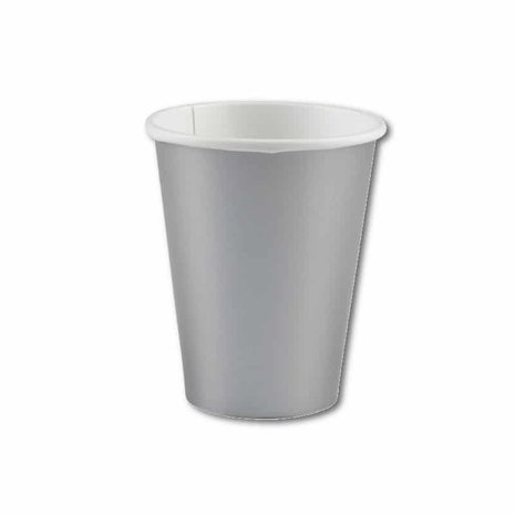 Unique Party Cups Silver 270ml | 14 pieces