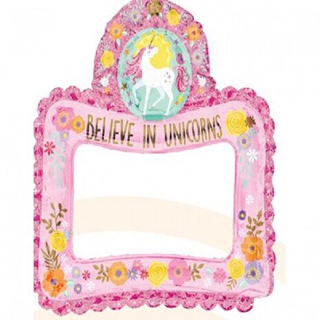 Amscan Cadre selfie licorne magique 68 cm | par unité