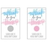Gender Reveal kraskaarten Meisje | 10 stuks